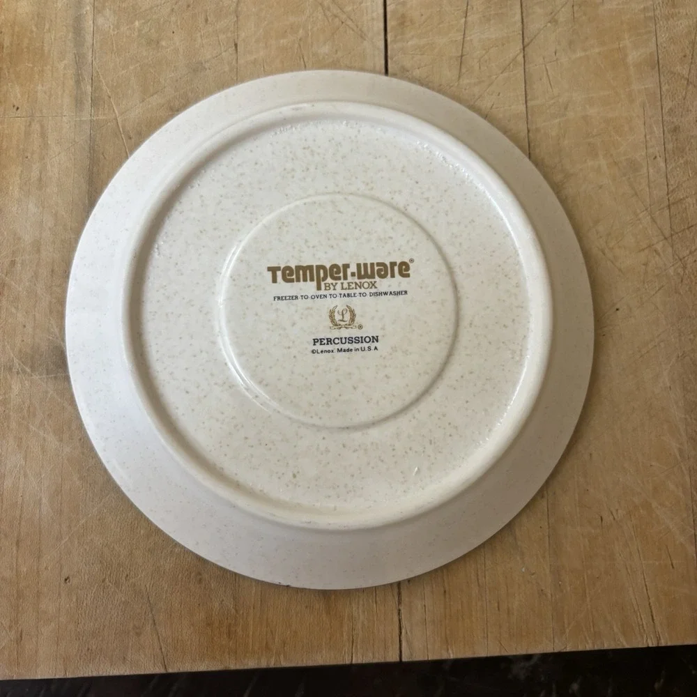 Temper-ware By Lenox‎ Percussion Saucers Made in the USA Set Of 4